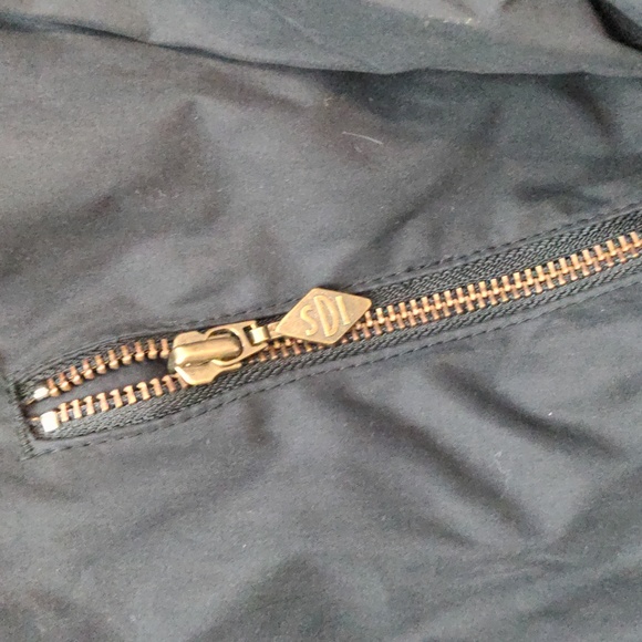 SDI Mens Size Medium VTG Thin Black Zip Up jacket Vintage - Picture 3 of 10